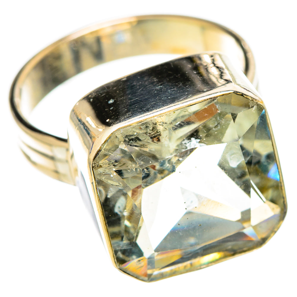 Green Amethyst Rings handcrafted by Ana Silver Co - RING110208 - Photo 2