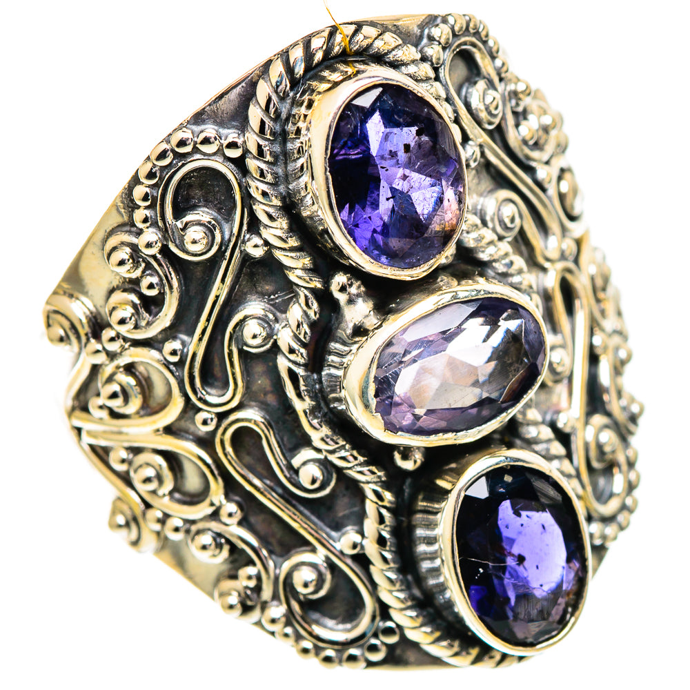 Violet Spinel Rings handcrafted by Ana Silver Co - RING110216 - Photo 2