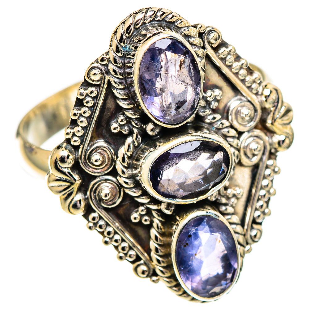 Violet Spinel Rings handcrafted by Ana Silver Co - RING110220 - Photo 2