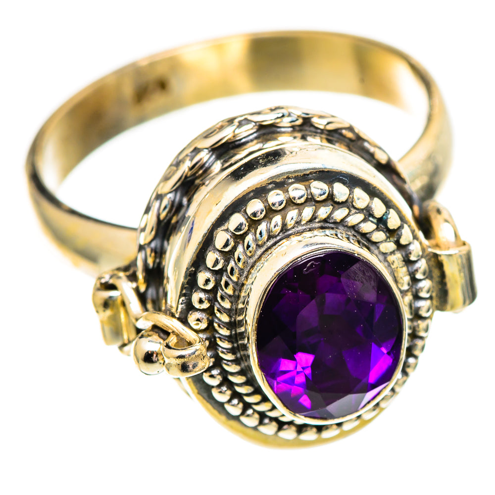 Amethyst Rings handcrafted by Ana Silver Co - RING110221 - Photo 2