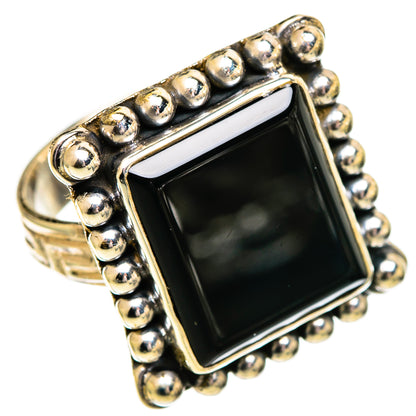 Black Onyx Rings handcrafted by Ana Silver Co - RING110224 - Photo 2