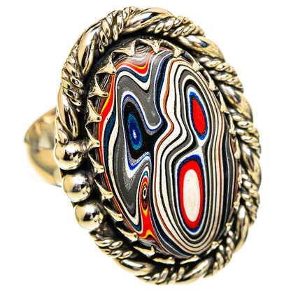 Fordite Rings handcrafted by Ana Silver Co - RING110230 - Photo 2