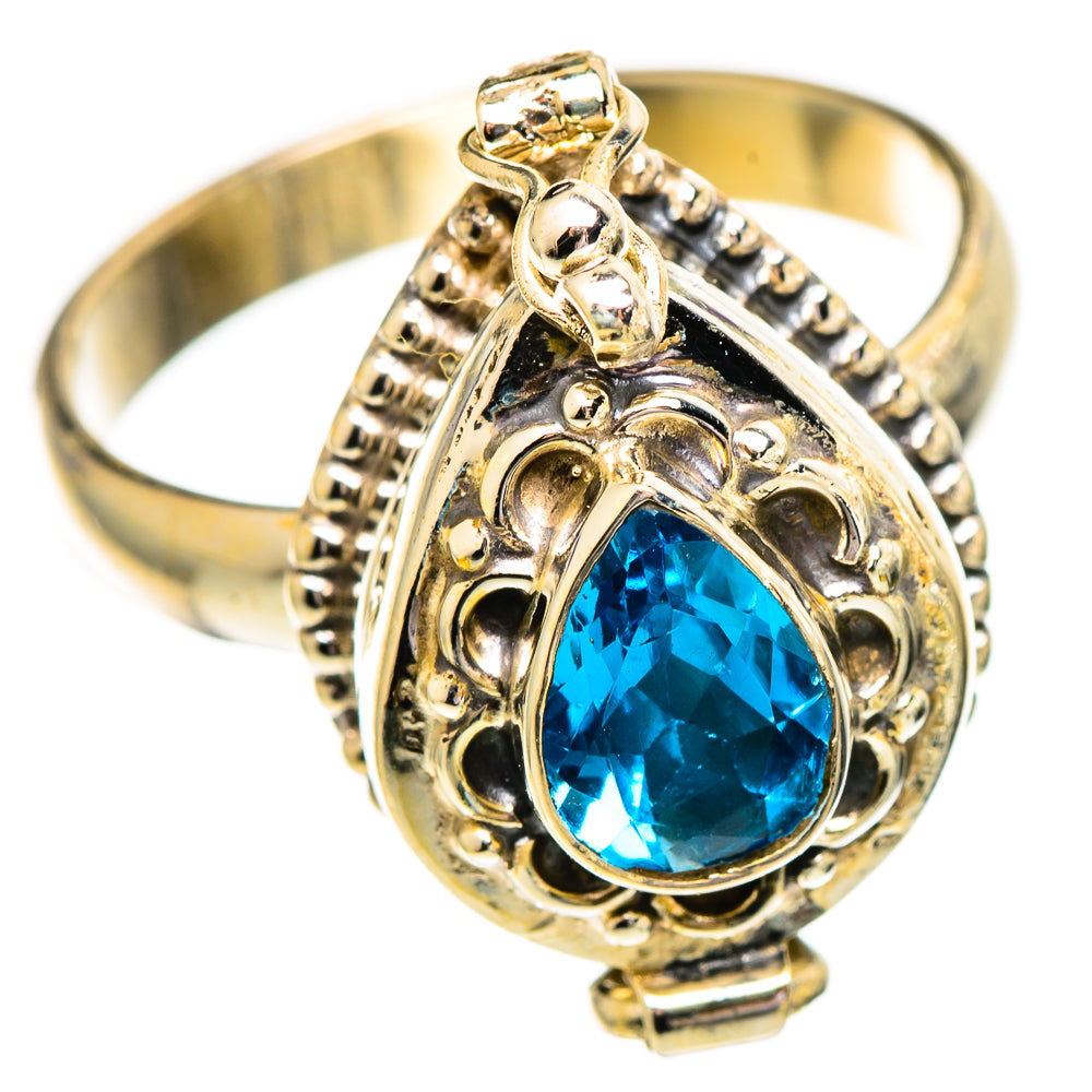 Blue Topaz Rings handcrafted by Ana Silver Co - RING110234 - Photo 2