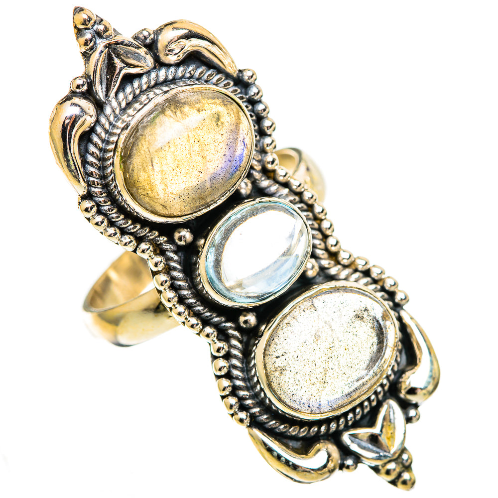 Labradorite Rings handcrafted by Ana Silver Co - RING110250 - Photo 2