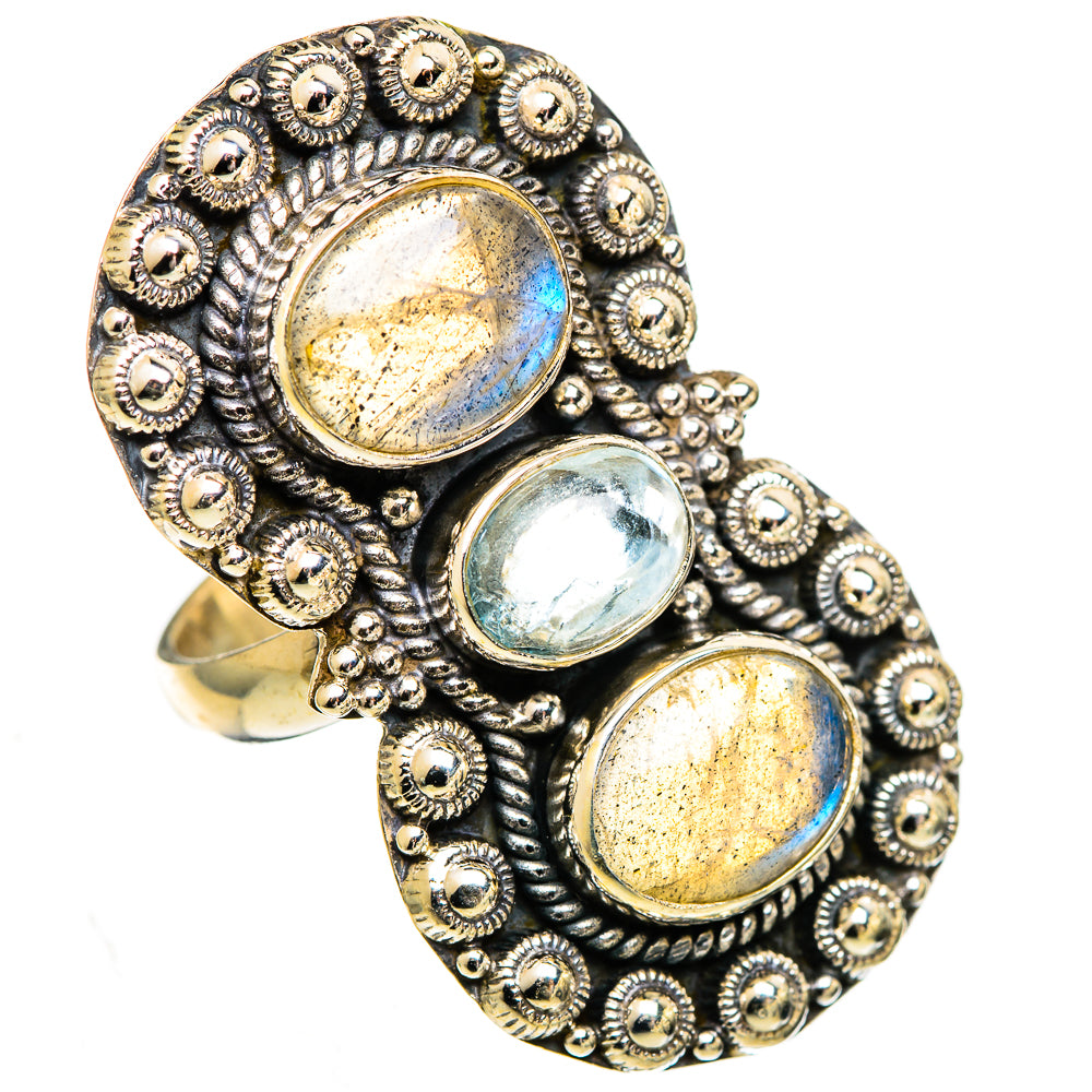 Labradorite Rings handcrafted by Ana Silver Co - RING110255 - Photo 2
