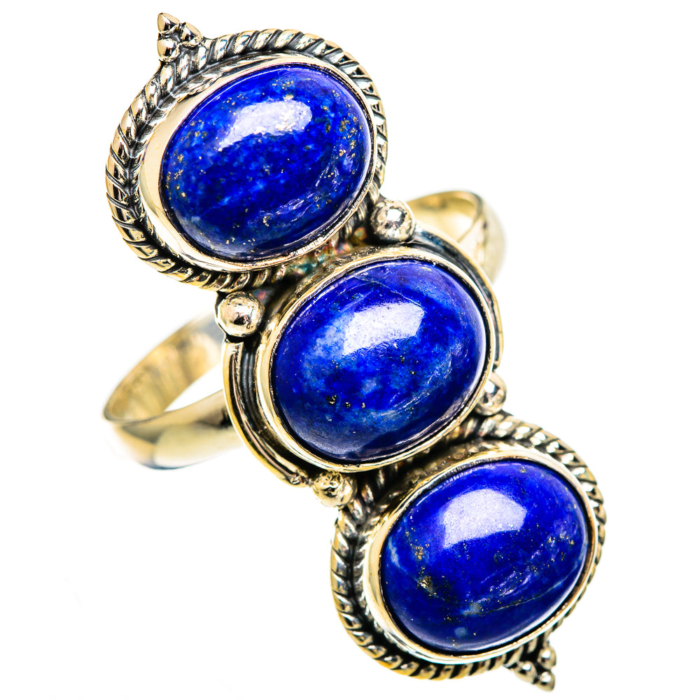 Lapis Lazuli Rings handcrafted by Ana Silver Co - RING110256 - Photo 2
