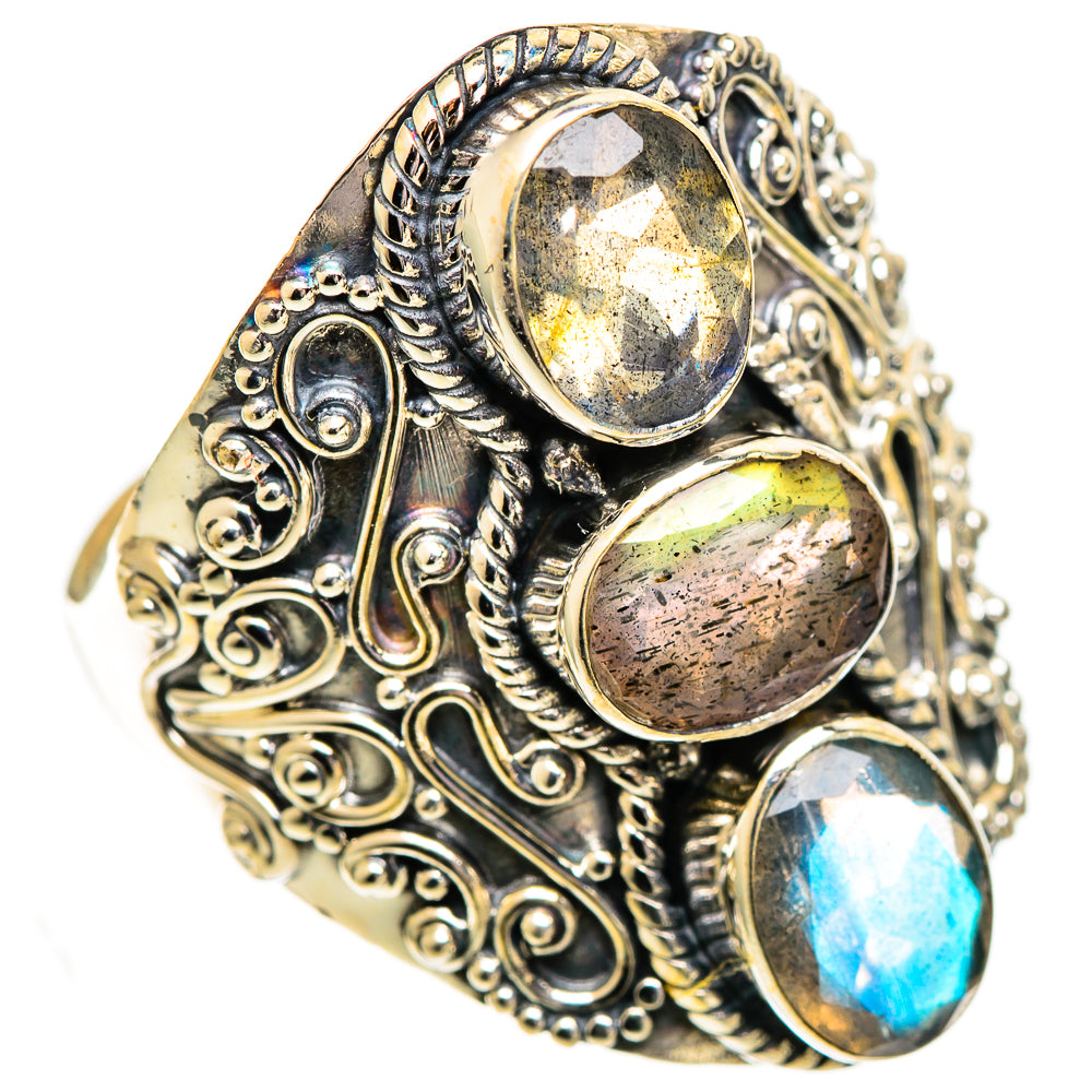 Labradorite Rings handcrafted by Ana Silver Co - RING110257 - Photo 2