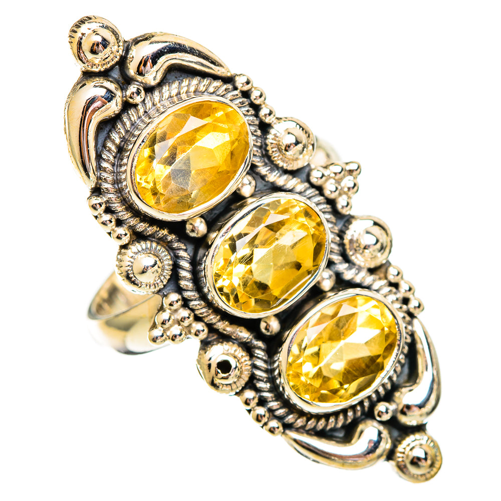 Citrine Rings handcrafted by Ana Silver Co - RING110275 - Photo 2