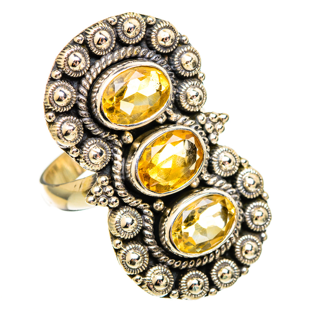 Citrine Rings handcrafted by Ana Silver Co - RING110276 - Photo 2