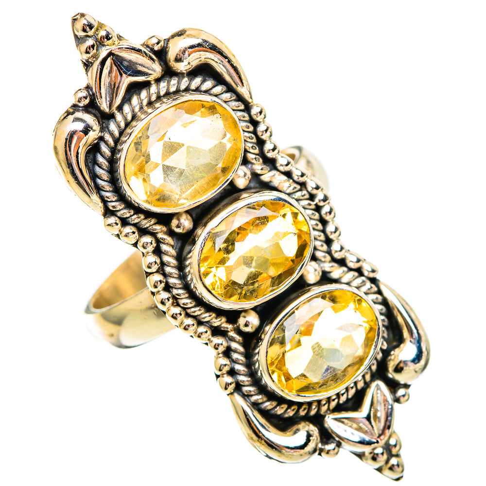 Citrine Rings handcrafted by Ana Silver Co - RING110277 - Photo 2