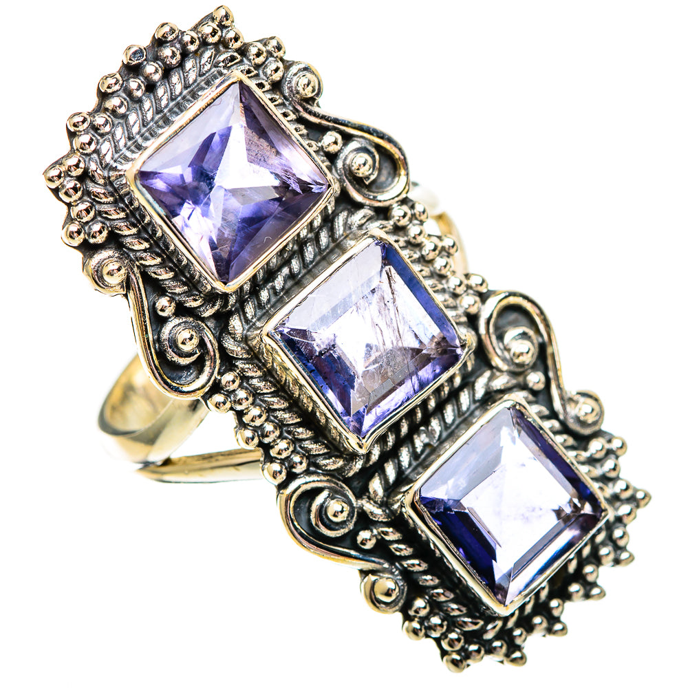 Violet Spinel Rings handcrafted by Ana Silver Co - RING110278 - Photo 2