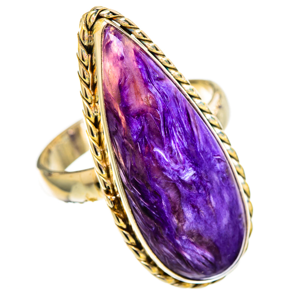 Charoite Rings handcrafted by Ana Silver Co - RING110283 - Photo 2