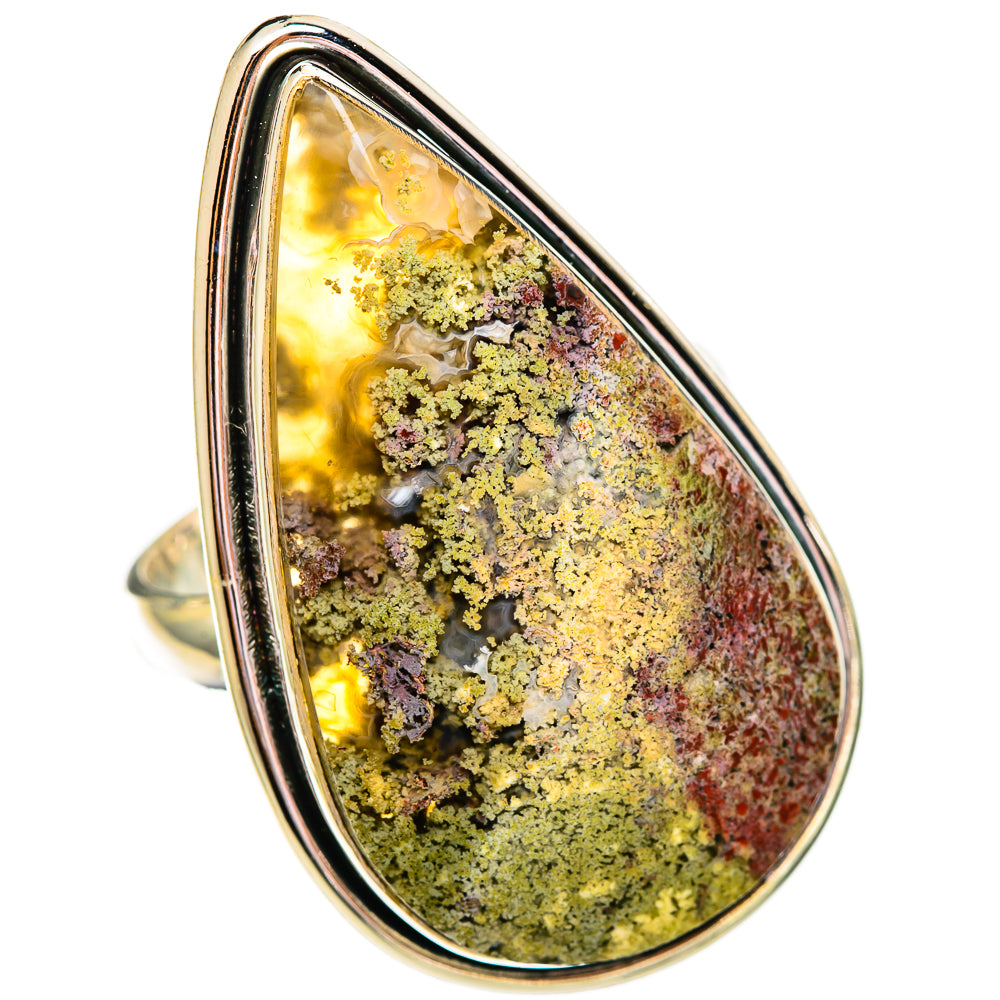 Plume Agate Rings handcrafted by Ana Silver Co - RING110306 - Photo 2