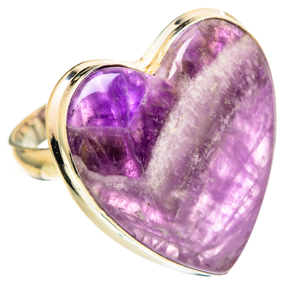 Chevron Amethyst Rings handcrafted by Ana Silver Co - RING110322 - Photo 2