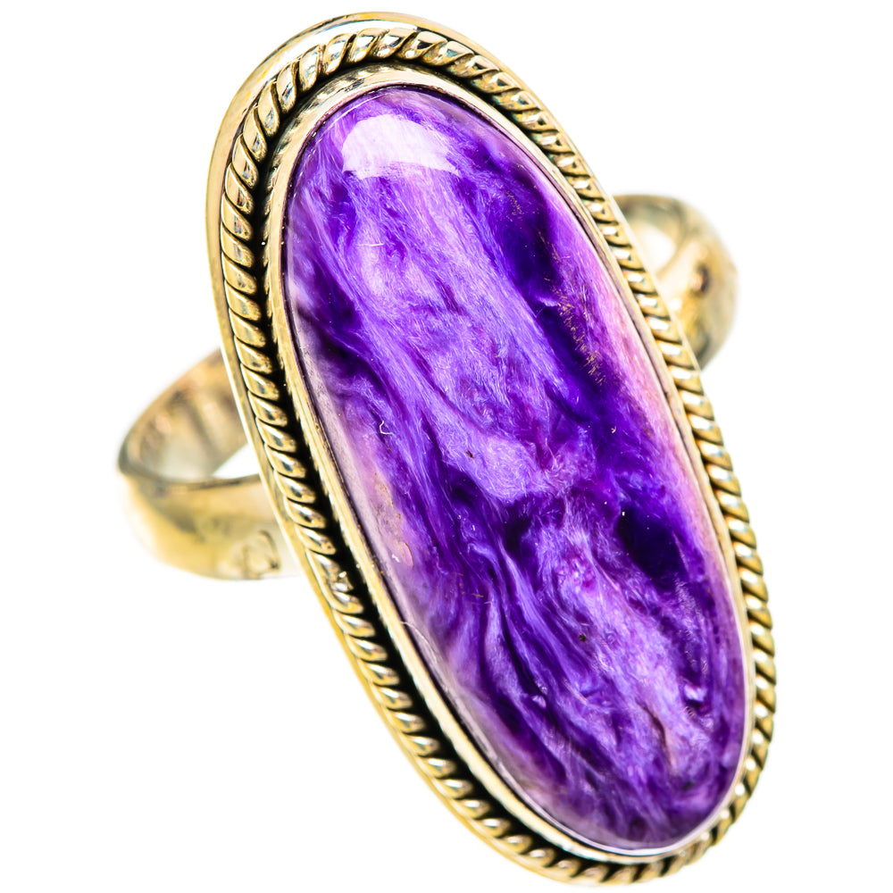 Charoite Rings handcrafted by Ana Silver Co - RING110324 - Photo 2