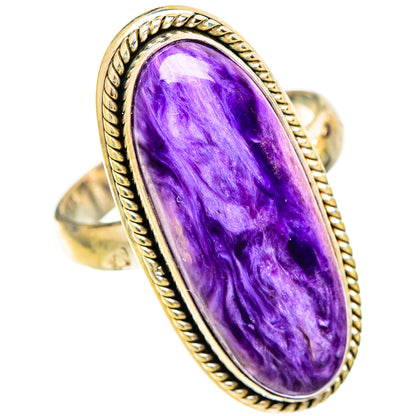 Charoite Rings handcrafted by Ana Silver Co - RING110324 - Photo 2