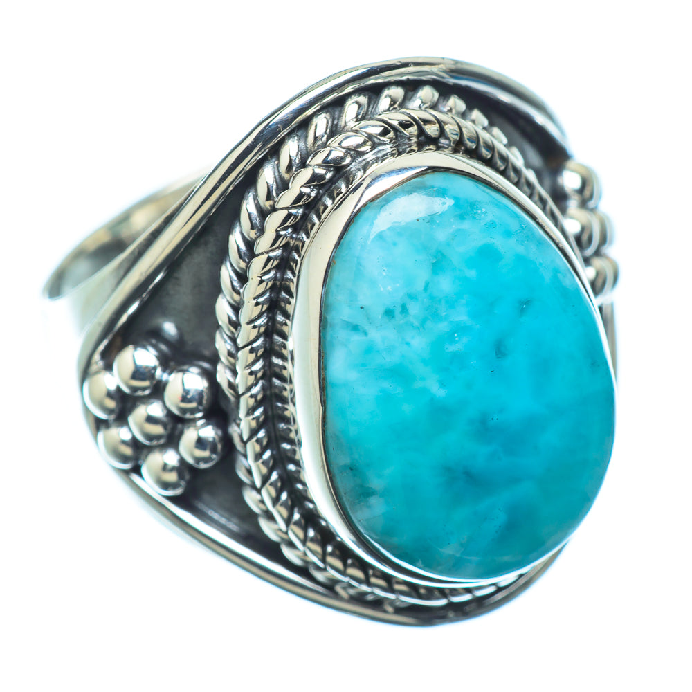 Larimar Rings handcrafted by Ana Silver Co - RING11033