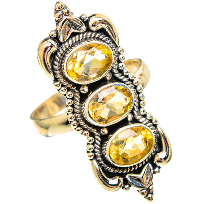Citrine Rings handcrafted by Ana Silver Co - RING110357 - Photo 2