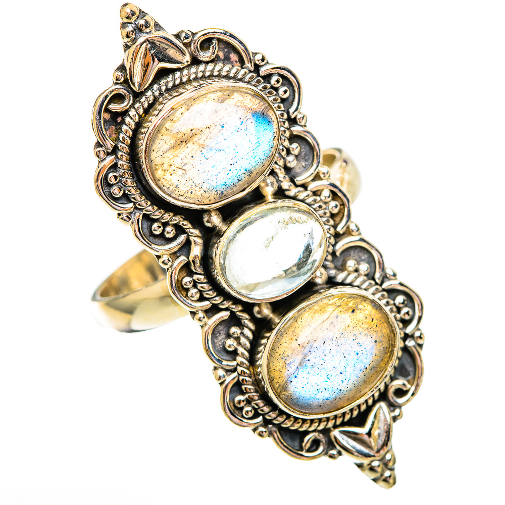 Labradorite Rings handcrafted by Ana Silver Co - RING110378 - Photo 2