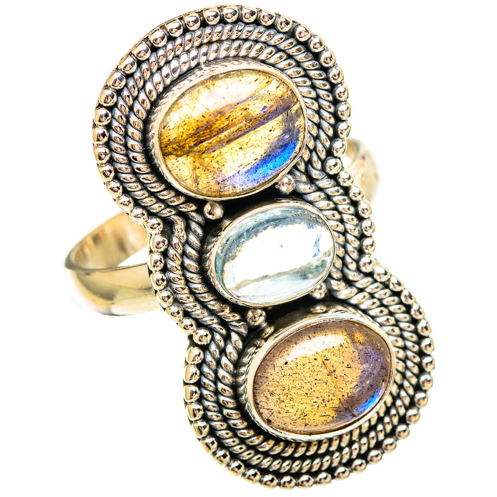 Labradorite Rings handcrafted by Ana Silver Co - RING110380 - Photo 2