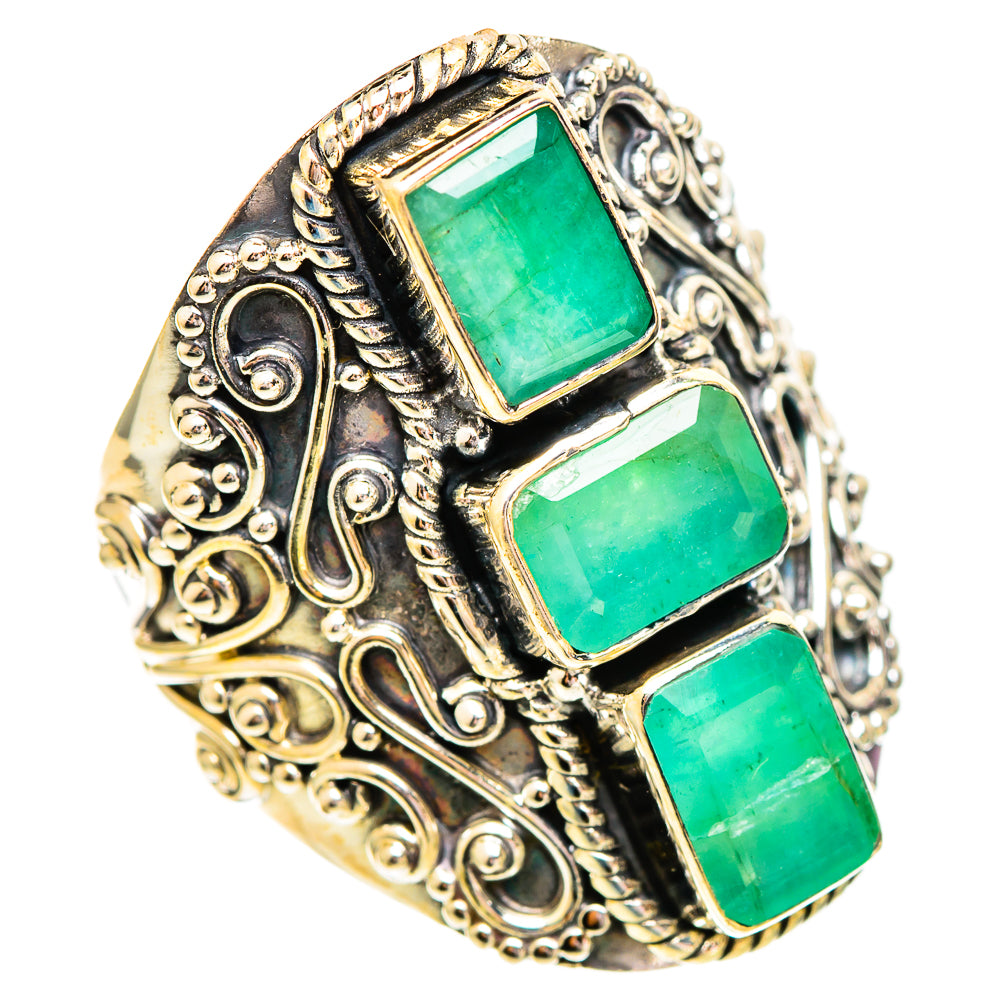 Emerald Rings handcrafted by Ana Silver Co - RING110385 - Photo 2