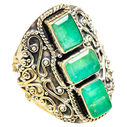 Emerald Rings handcrafted by Ana Silver Co - RING110385 - Photo 2