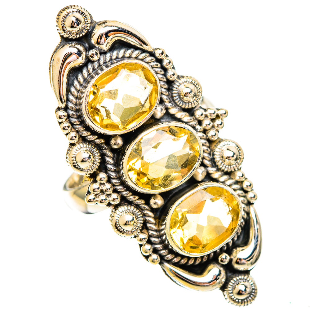 Citrine Rings handcrafted by Ana Silver Co - RING110394 - Photo 2