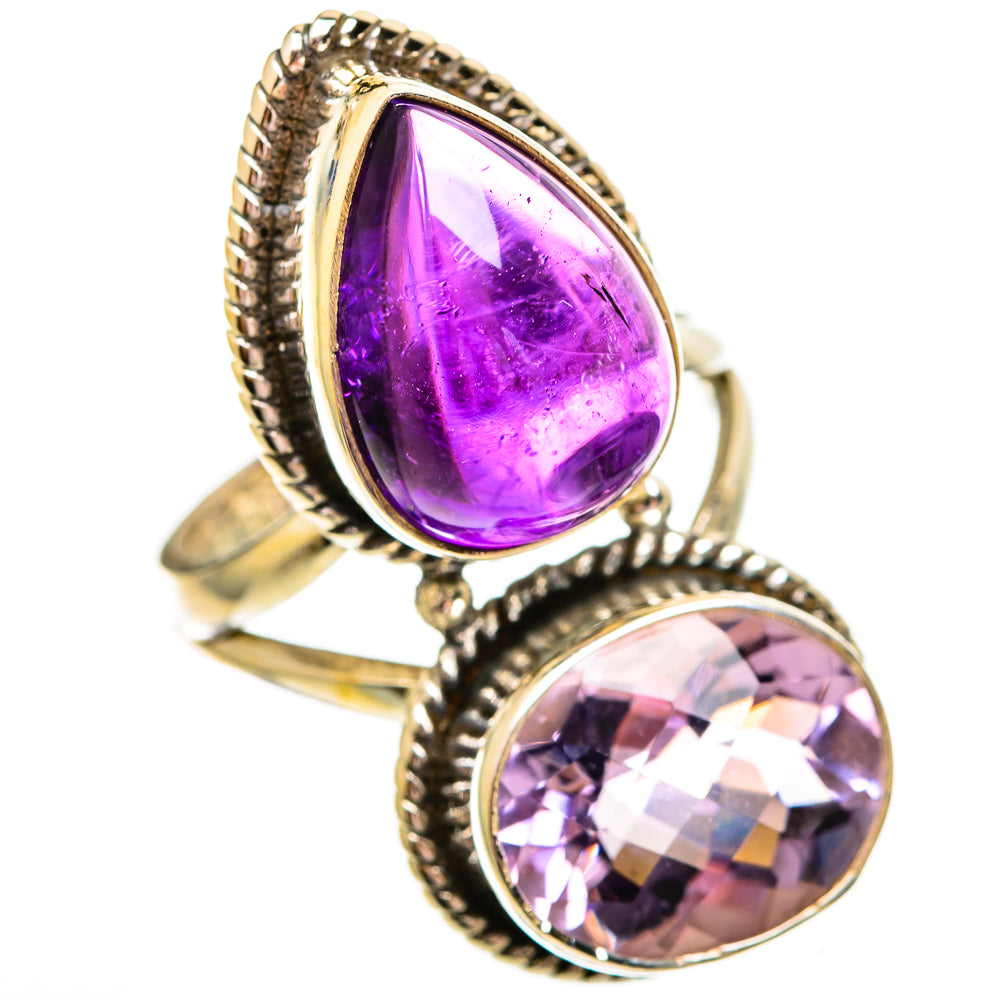 Amethyst Rings handcrafted by Ana Silver Co - RING110402 - Photo 2