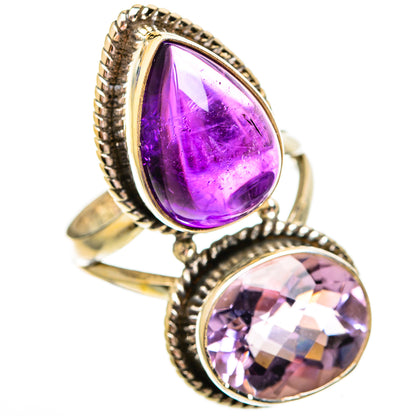 Amethyst Rings handcrafted by Ana Silver Co - RING110402 - Photo 2