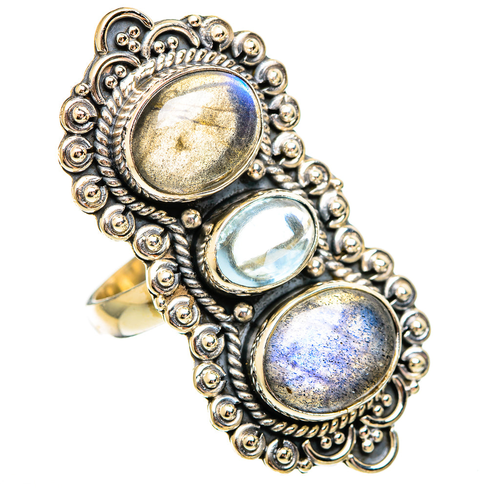Labradorite Rings handcrafted by Ana Silver Co - RING110416 - Photo 2