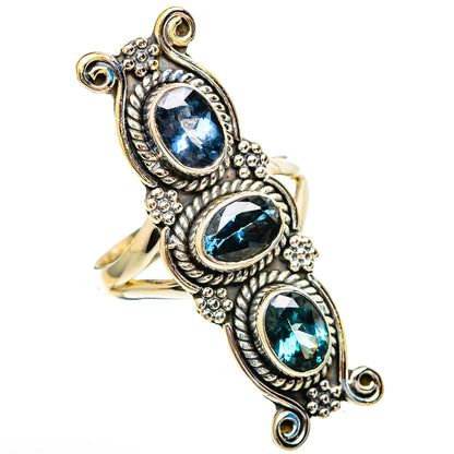Blue Spinel Rings handcrafted by Ana Silver Co - RING110417 - Photo 2