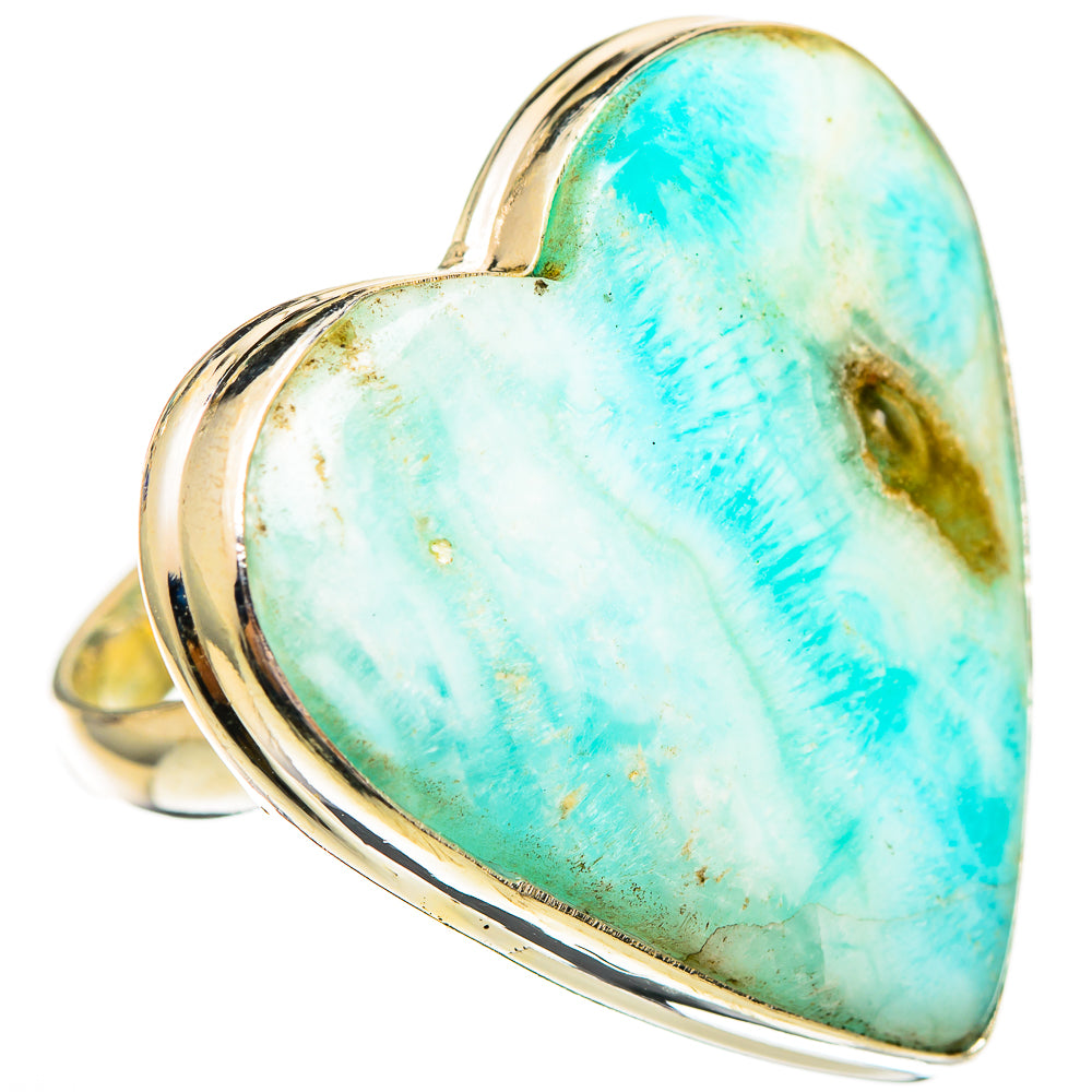 Larimar Rings handcrafted by Ana Silver Co - RING110422 - Photo 2