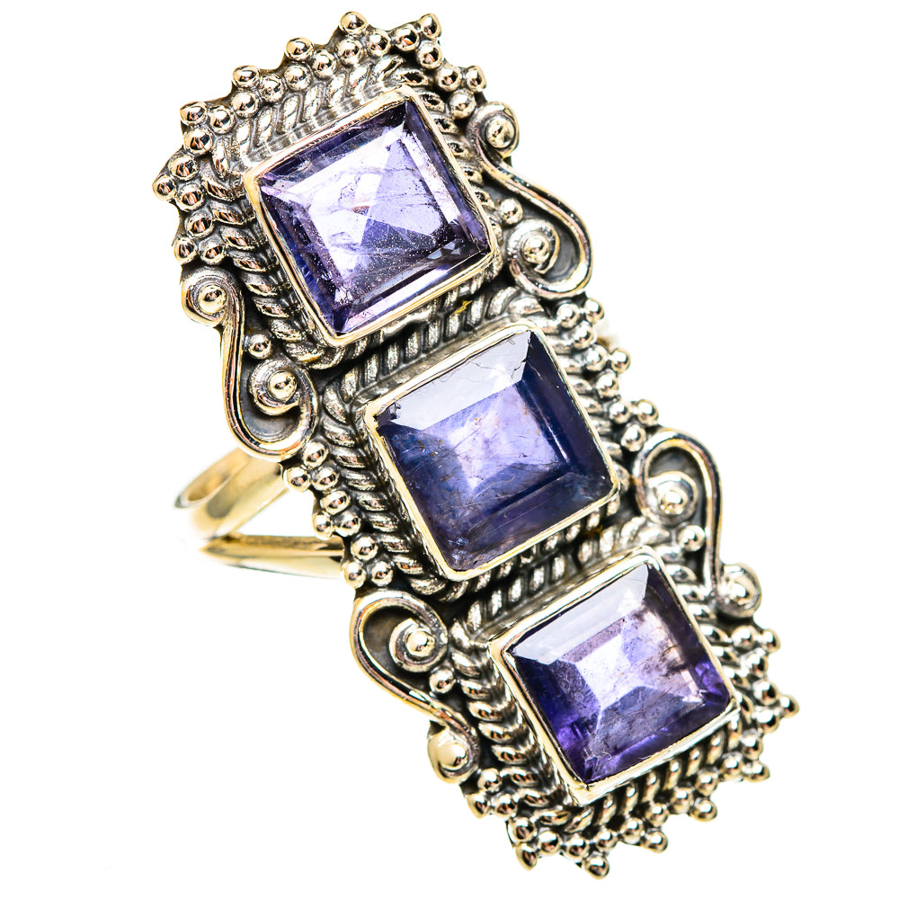 Violet Spinel Rings handcrafted by Ana Silver Co - RING110436 - Photo 2