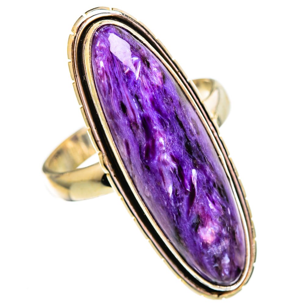 Charoite Rings handcrafted by Ana Silver Co - RING110440 - Photo 2