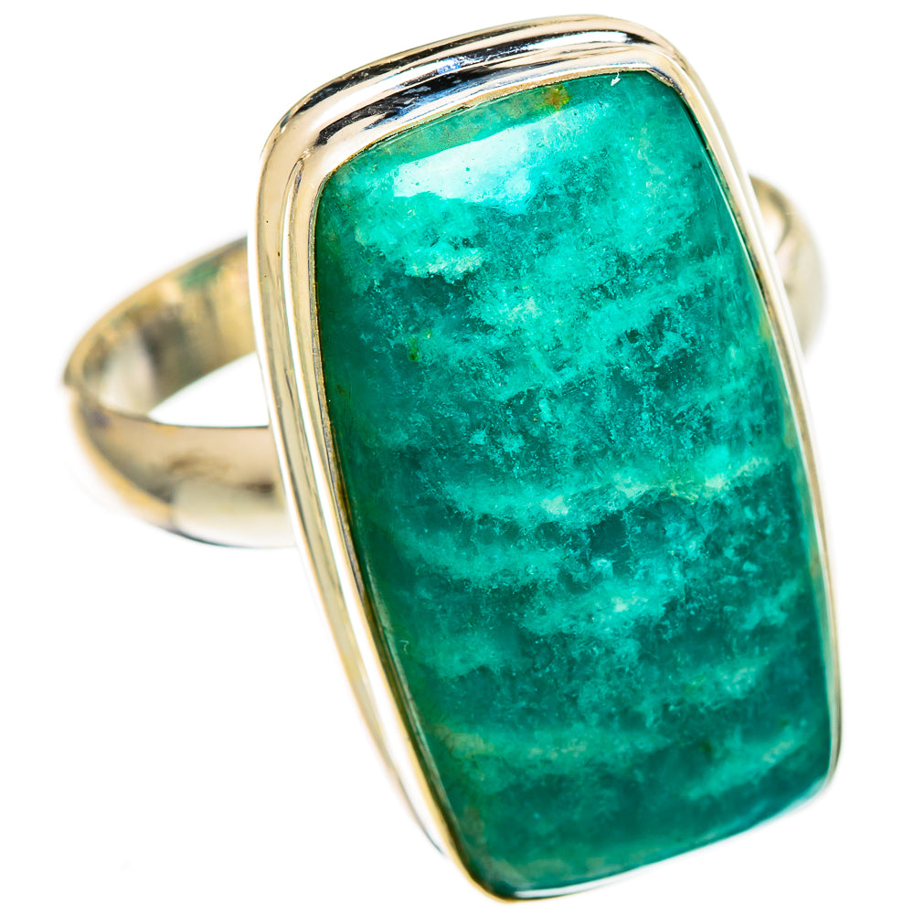 Amazonite Rings handcrafted by Ana Silver Co - RING110455 - Photo 2