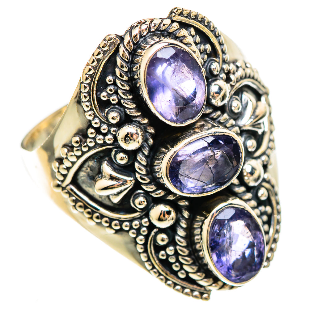 Violet Spinel Rings handcrafted by Ana Silver Co - RING110462 - Photo 2