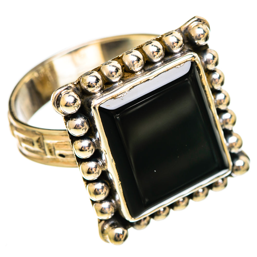 Black Onyx Rings handcrafted by Ana Silver Co - RING110466 - Photo 2