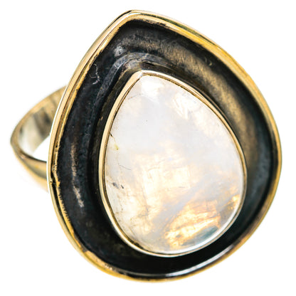 Rainbow Moonstone Rings handcrafted by Ana Silver Co - RING110469 - Photo 2