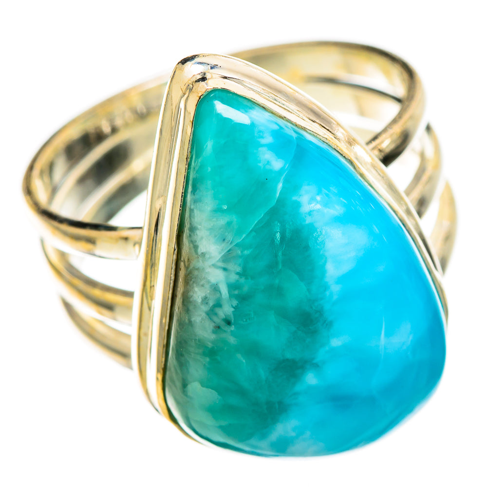 Larimar Rings handcrafted by Ana Silver Co - RING110477 - Photo 2