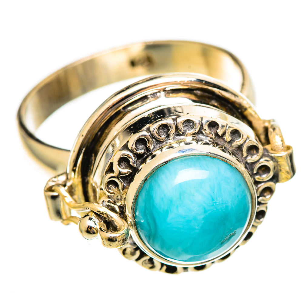 Larimar Rings handcrafted by Ana Silver Co - RING110480 - Photo 2