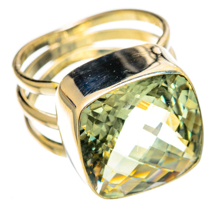 Green Amethyst Rings handcrafted by Ana Silver Co - RING110484 - Photo 2