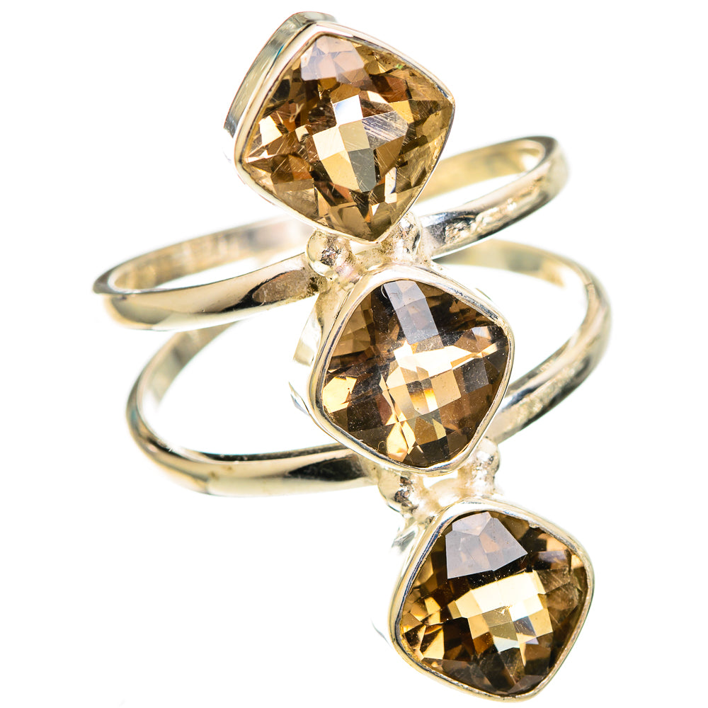 Smoky Quartz Rings handcrafted by Ana Silver Co - RING110485 - Photo 2