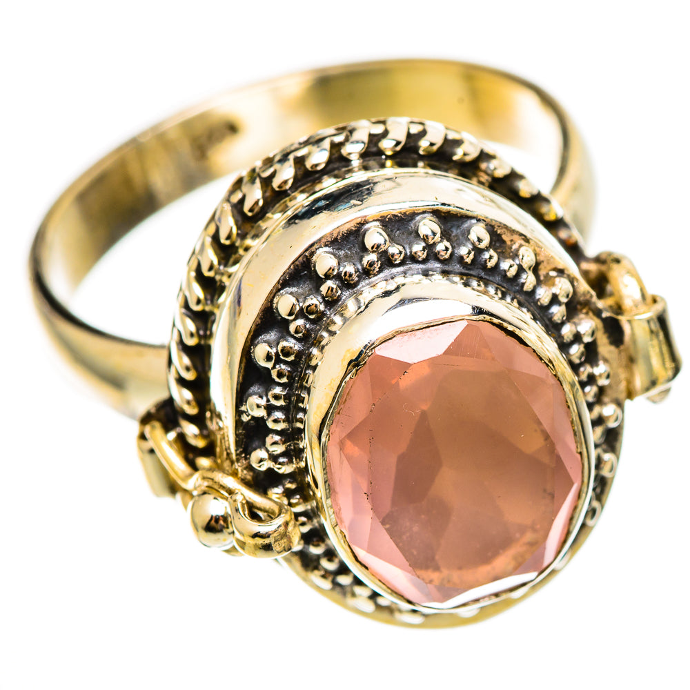 Rose Quartz Rings handcrafted by Ana Silver Co - RING110490 - Photo 2