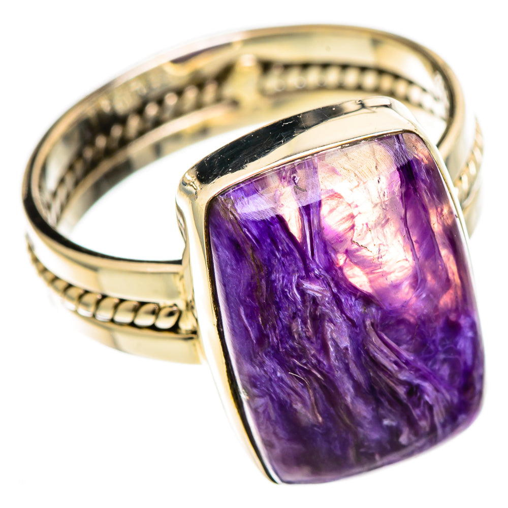 Charoite Rings handcrafted by Ana Silver Co - RING110492 - Photo 2
