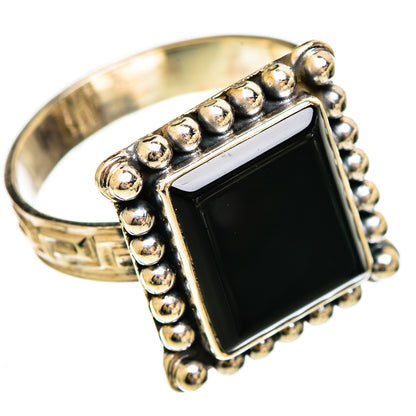 Black Onyx Rings handcrafted by Ana Silver Co - RING110495 - Photo 2
