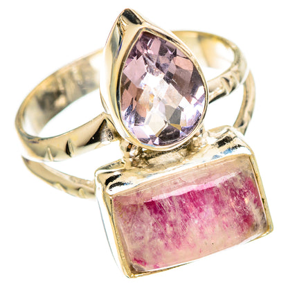 Pink Moonstone Rings handcrafted by Ana Silver Co - RING110503 - Photo 2