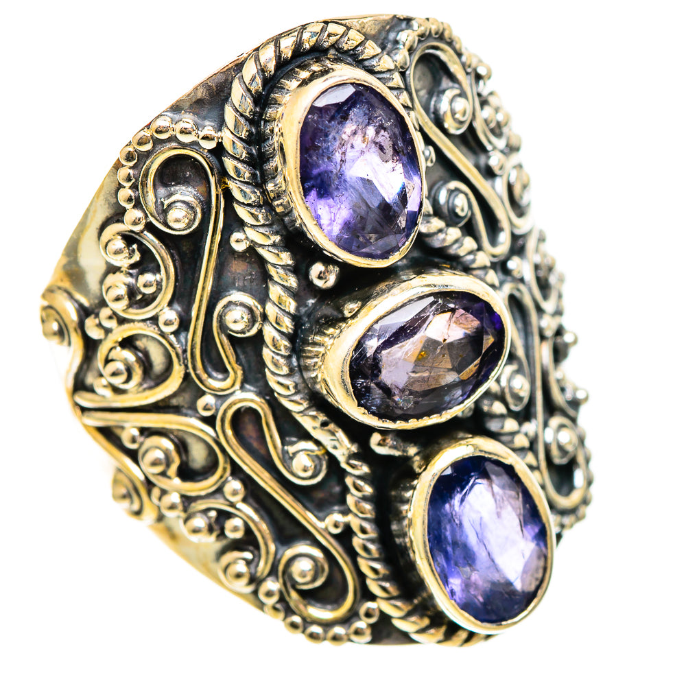 Violet Spinel Rings handcrafted by Ana Silver Co - RING110520 - Photo 2