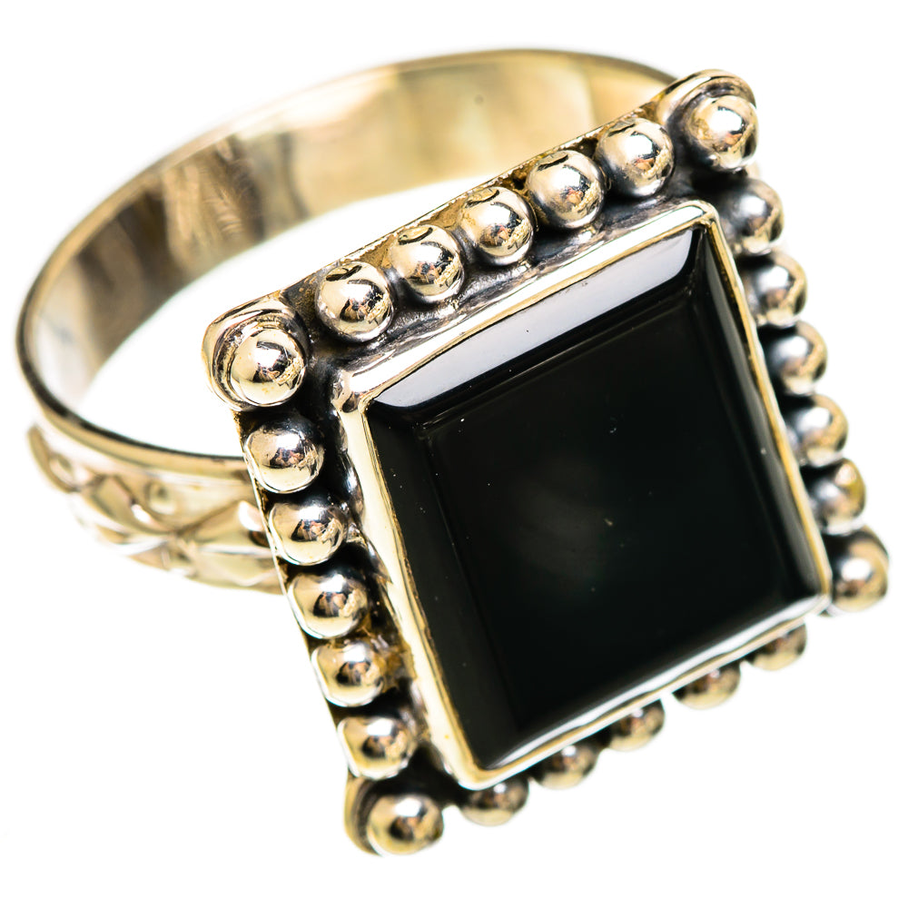Black Onyx Rings handcrafted by Ana Silver Co - RING110522 - Photo 2