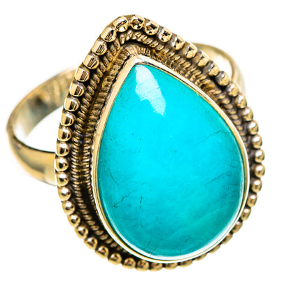 Peruvian Amazonite Rings handcrafted by Ana Silver Co - RING110537 - Photo 2