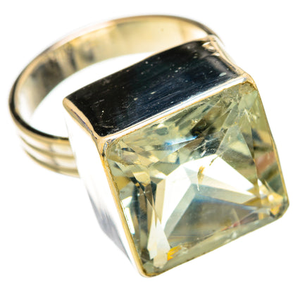 Green Amethyst Rings handcrafted by Ana Silver Co - RING110539 - Photo 2